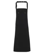 Chino Cotton Bib Apron Black