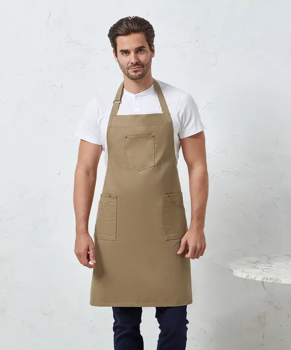 Chino Cotton Bib Apron PR132_LS00_20242