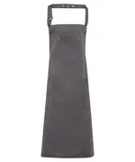 Chino Cotton Bib Apron Steel