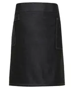 Division Waxed-look Denim Waist Apron Black Denim