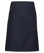 Division Waxed-look Denim Waist Apron Indigo Denim
