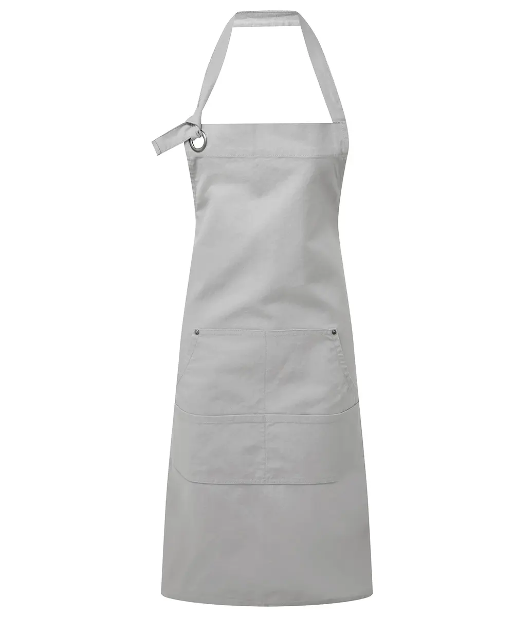 Calibre Heavy Cotton Canvas Pocket Apron - Silver, One Size Silver