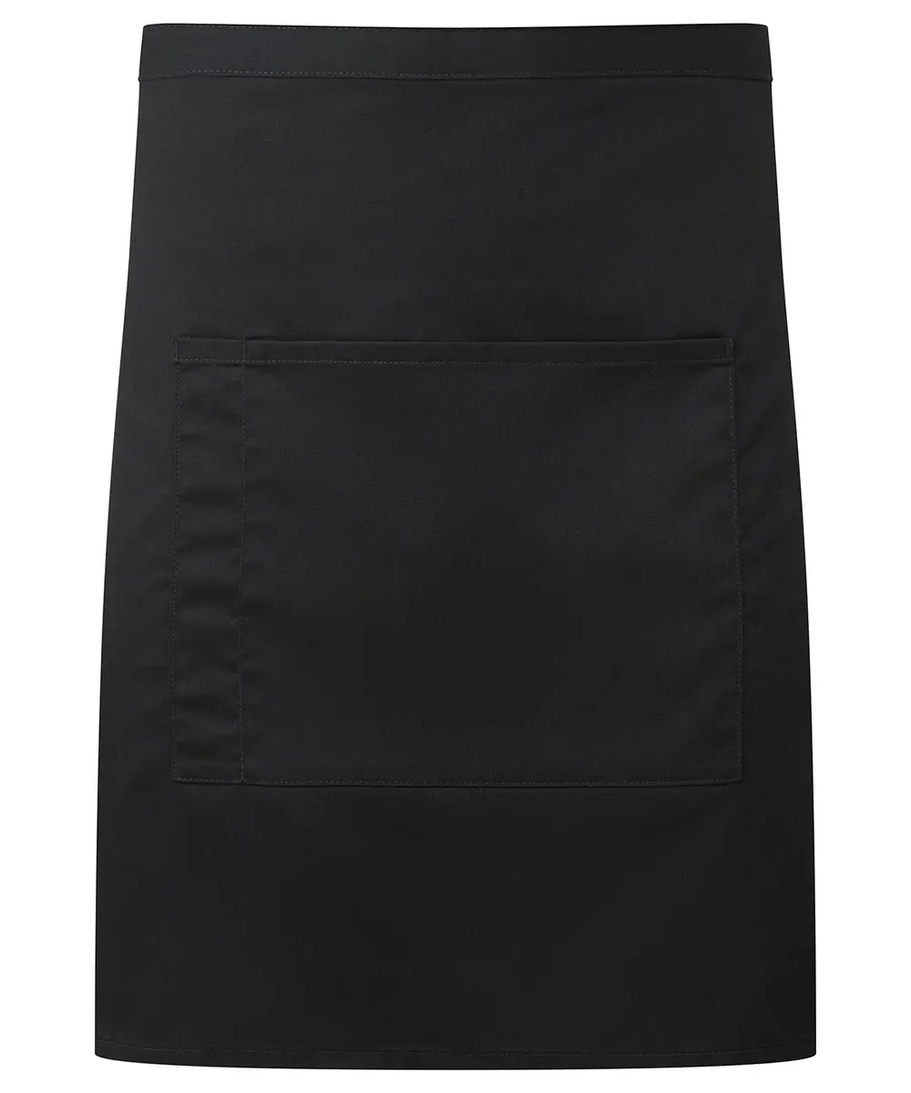 â€˜Colours Collectionâ€™ Mid-length Pocket Apron Black