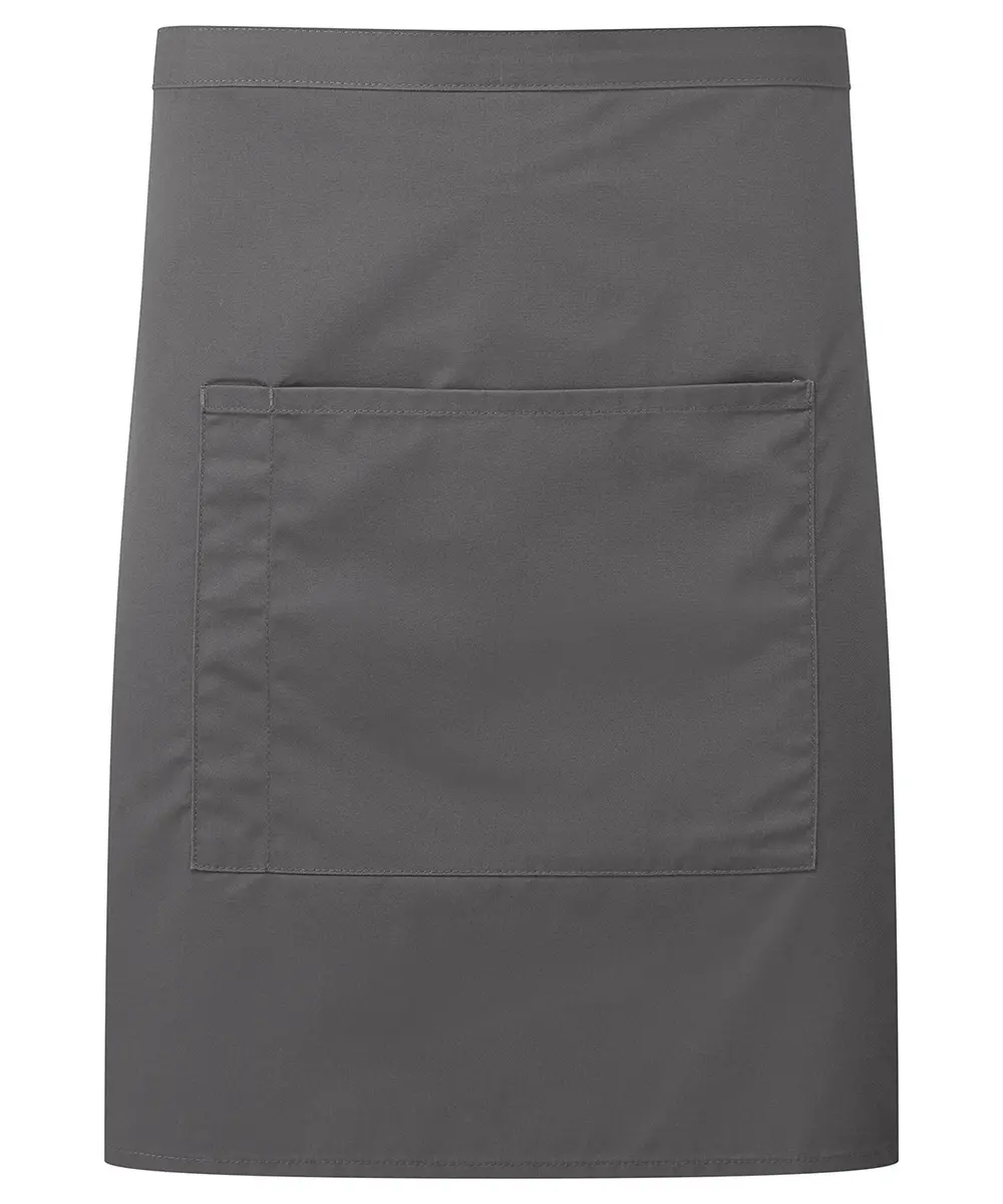 â€˜Colours Collectionâ€™ Mid-length Pocket Apron Dark Grey