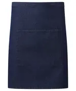 â€˜Colours Collectionâ€™ Mid-length Pocket Apron Indigo Denim
