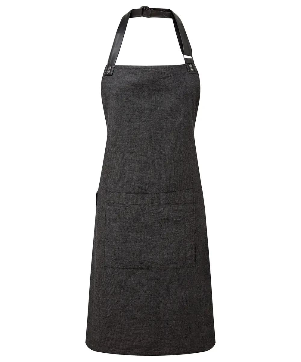 Annex Oxford Bib Apron Black