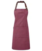 Annex Oxford Bib Apron Burgundy