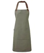 Annex Oxford Bib Apron Moss