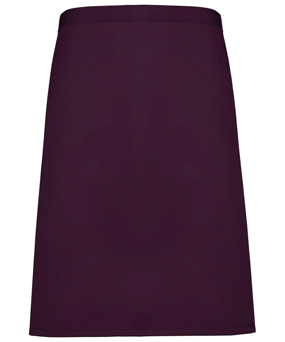 Colours Mid-length Apron Aubergine