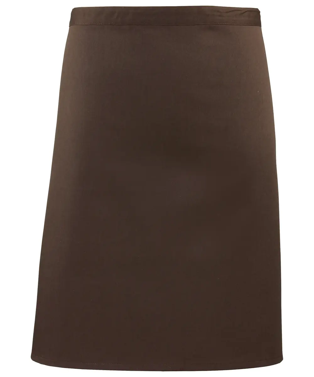Colours Mid-length Apron Brown