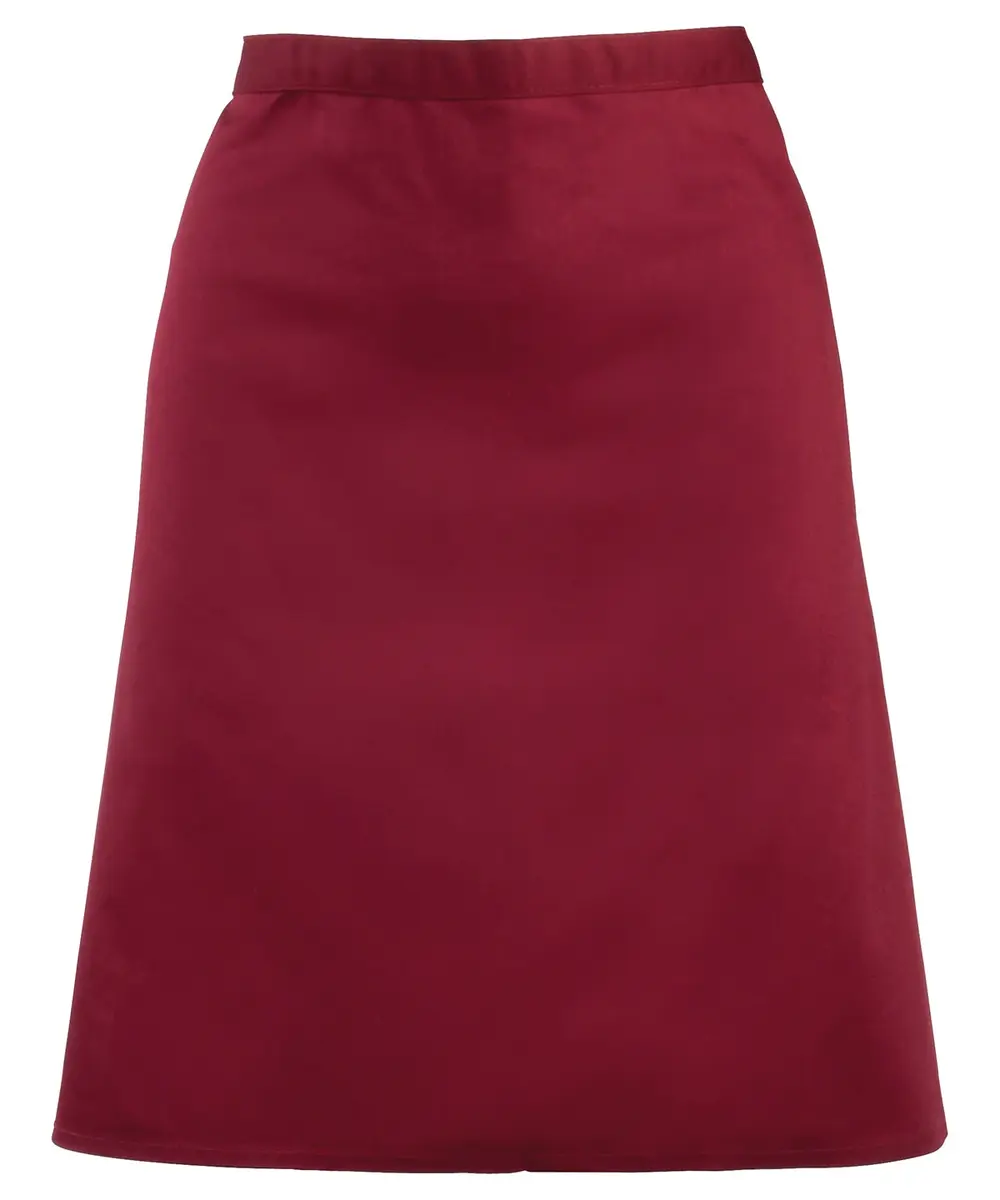Colours Mid-length Apron Burgundy