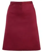 Colours Mid-length Apron Burgundy