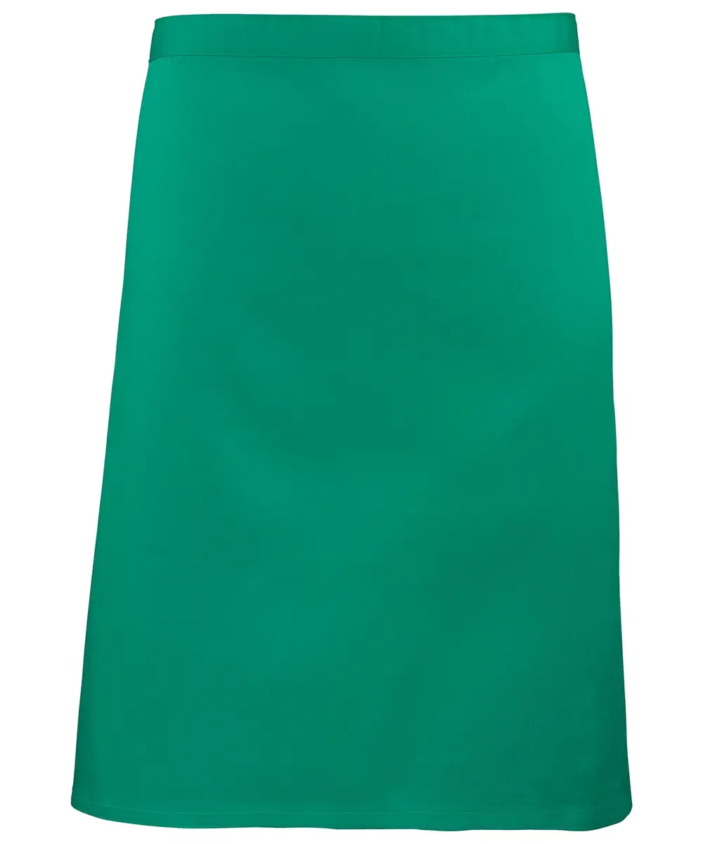 Colours Mid-length Apron Emerald