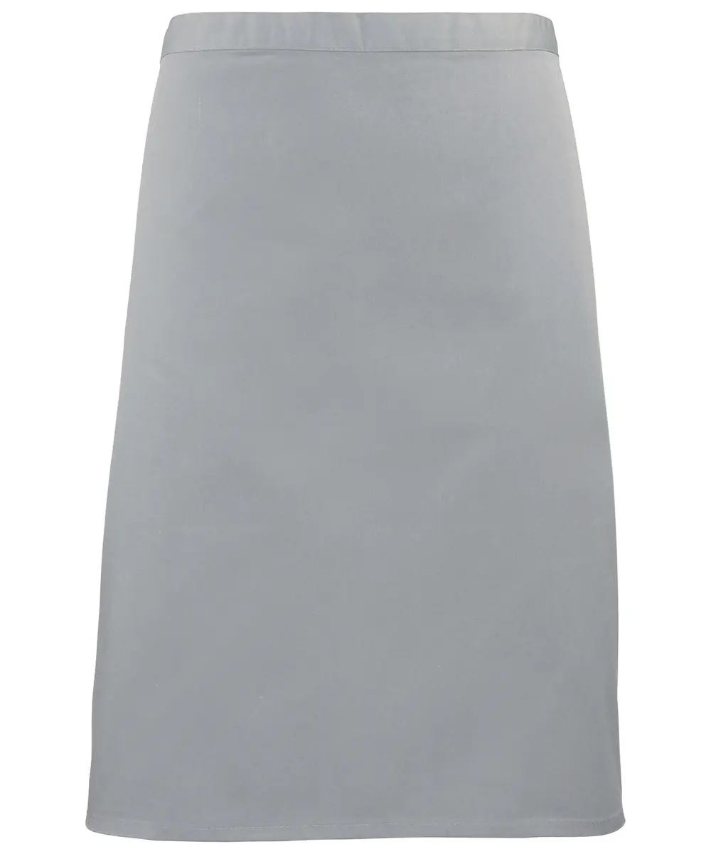 Colours Mid-length Apron Silver Grey