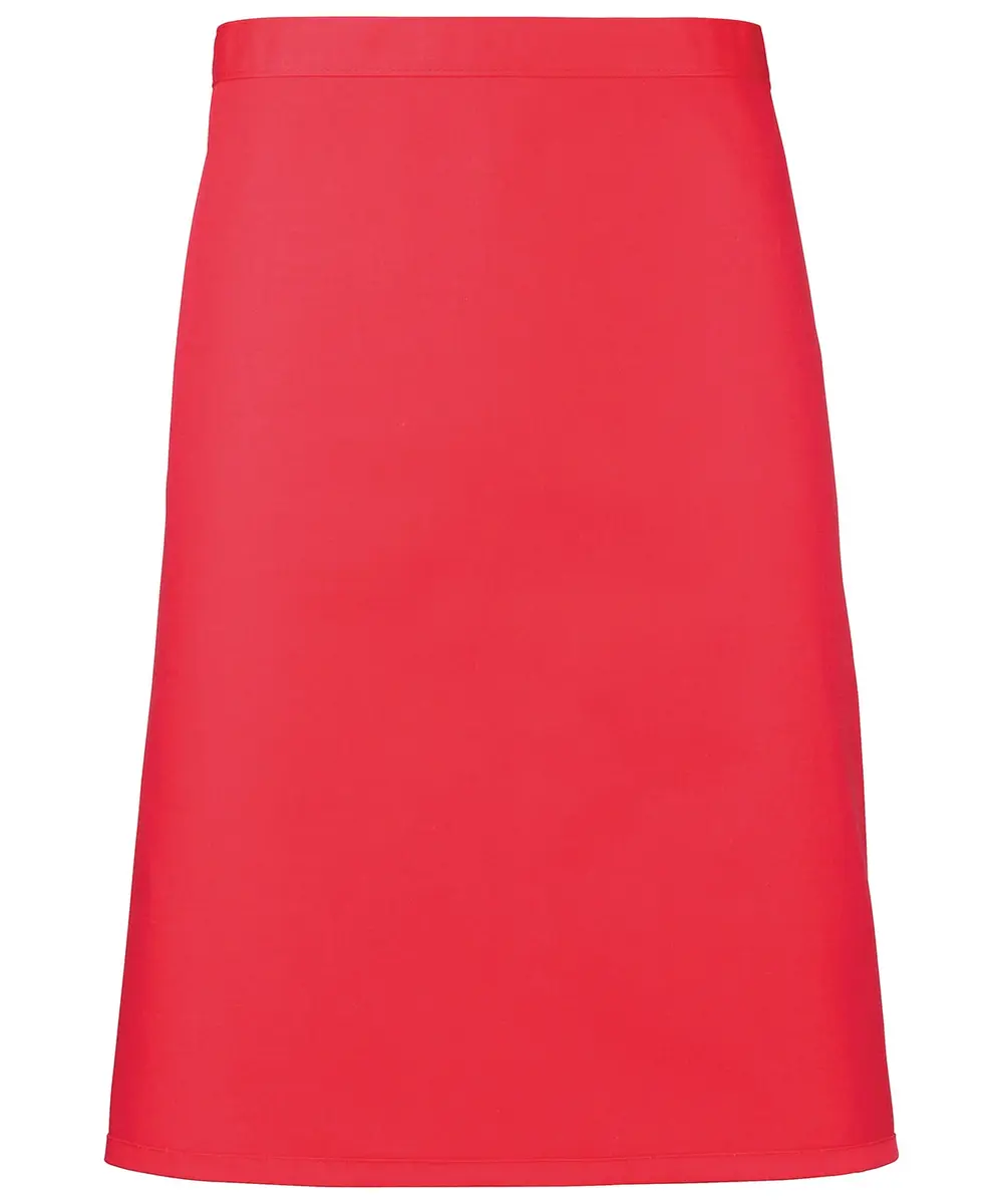 Colours Mid-length Apron Strawberry Red