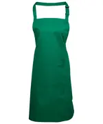Colours Bib Apron With Pocket Emerald