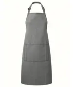 Colours Bib Apron With Pocket Grey Denim