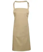 Colours Bib Apron With Pocket Khaki