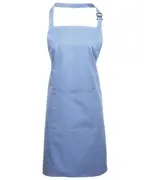 Colours Bib Apron With Pocket Mid Blue