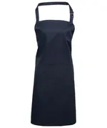 Colours Bib Apron With Pocket Navy