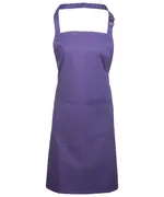 Colours Bib Apron With Pocket Purple
