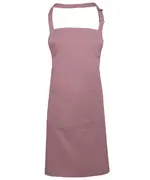 Colours Bib Apron With Pocket Rose