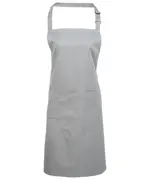 Colours Bib Apron With Pocket Silver