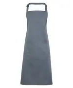 Colours Bib Apron With Pocket Steel