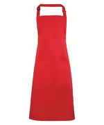 Colours Bib Apron With Pocket Strawberry Red