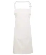 Colours Bib Apron With Pocket White
