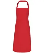 100% Polyester Bib Apron Red