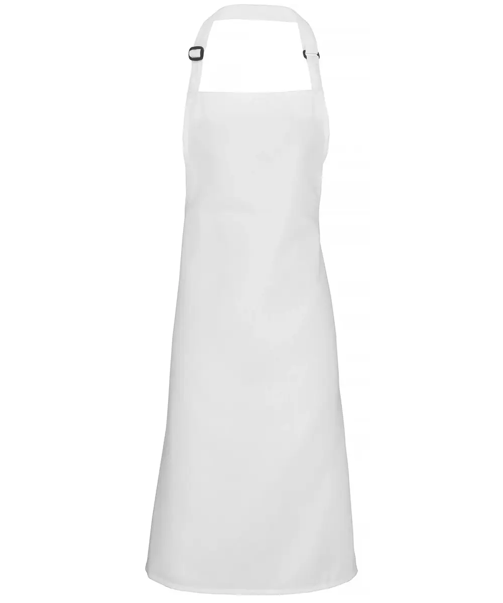 100% Polyester Bib Apron White