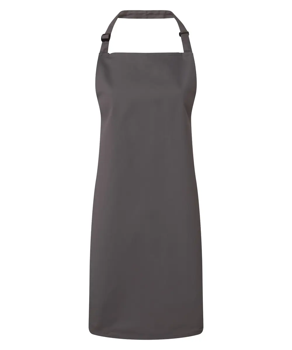 Antimicrobial Bib Apron Dark Grey