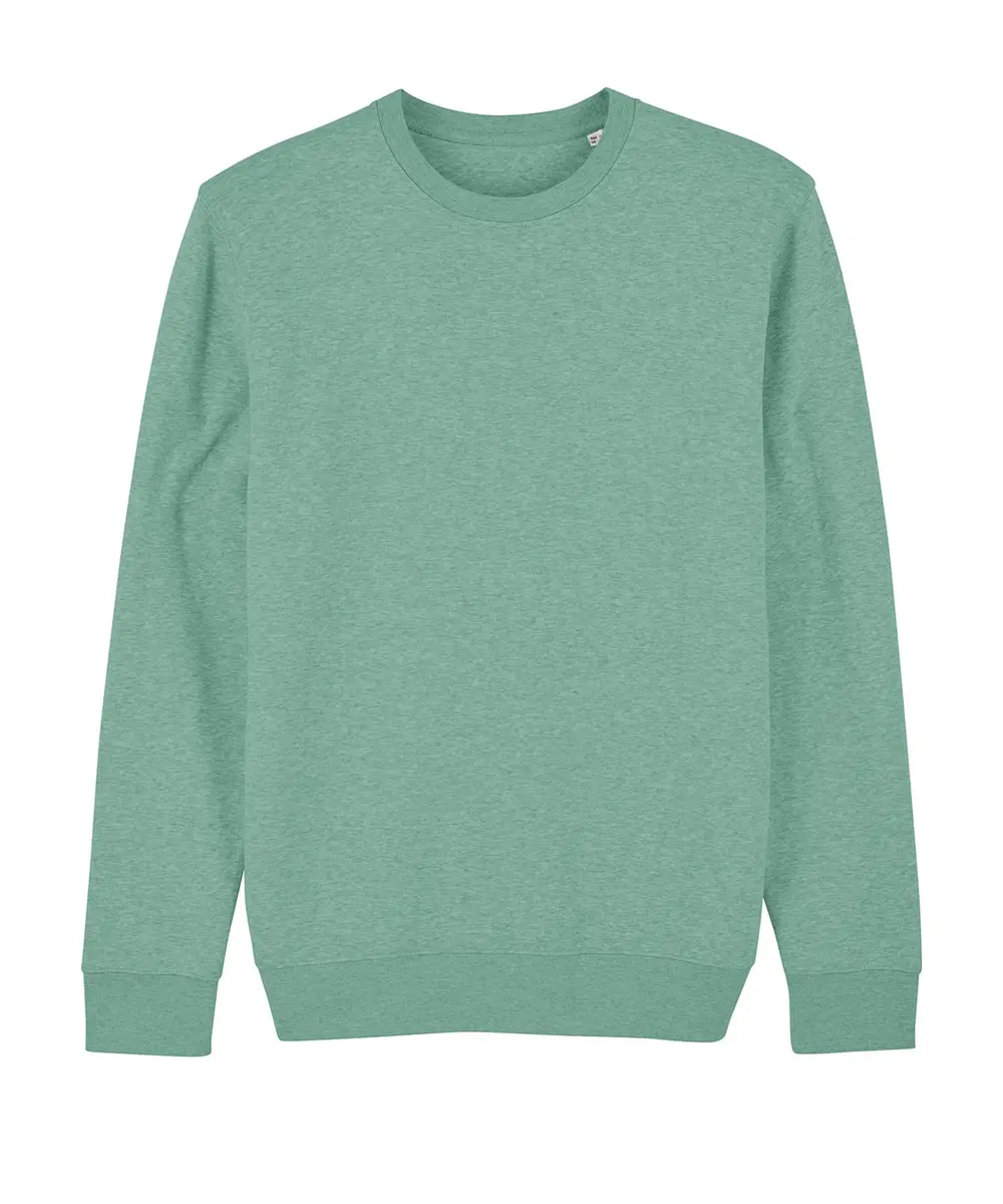 Unisex Changer Iconic Crew Neck Sweatshirt (STSU823) Mid Heather Green