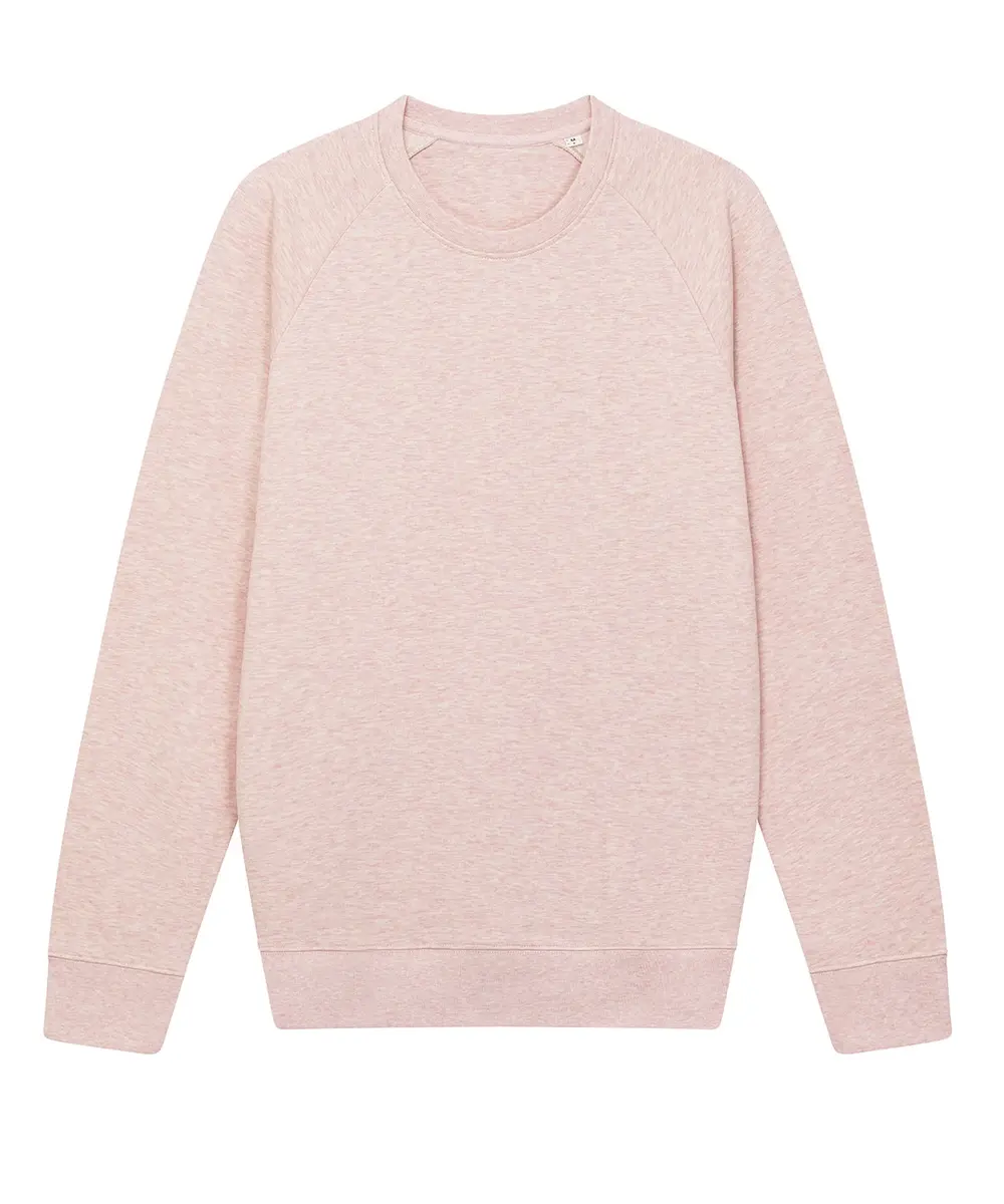 Stroller, Unisex Iconic Crew Neck Sweatshirt (STSM567) Cream Heather Pink