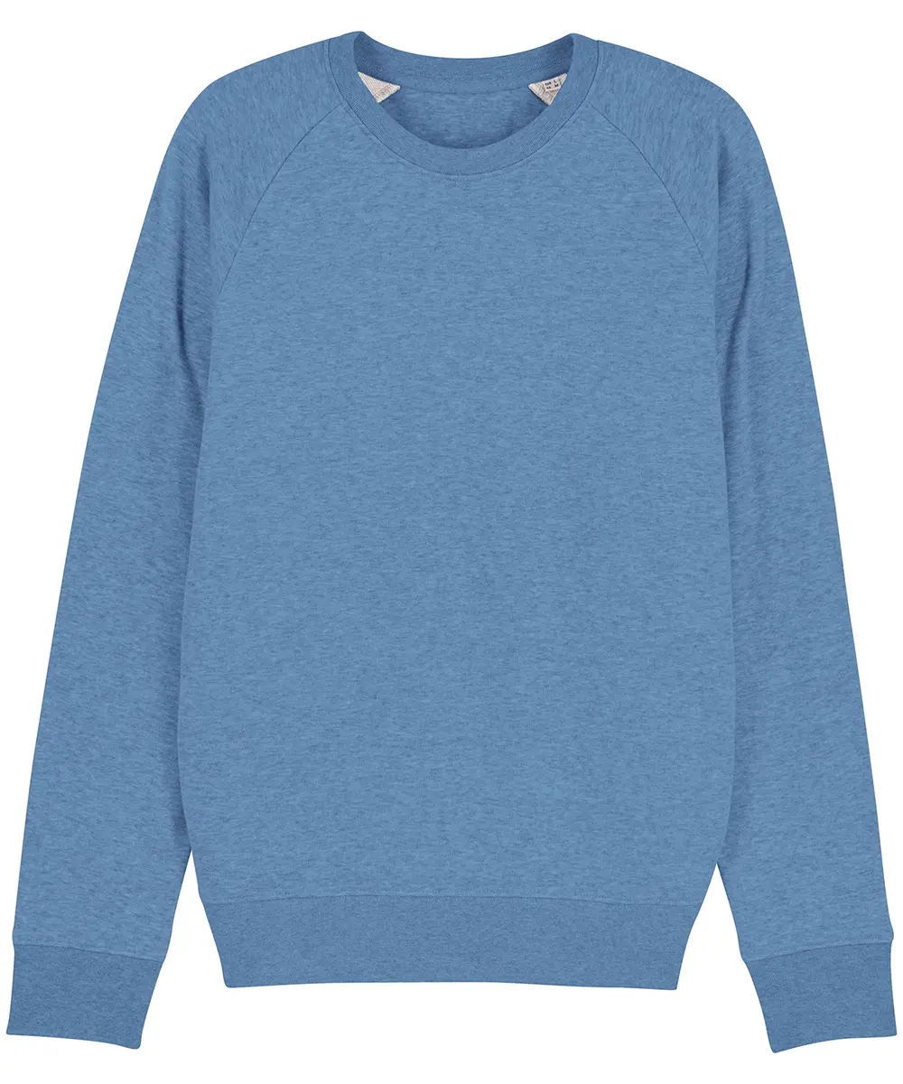 Stroller, Unisex Iconic Crew Neck Sweatshirt (STSM567) Mid Heather Blue