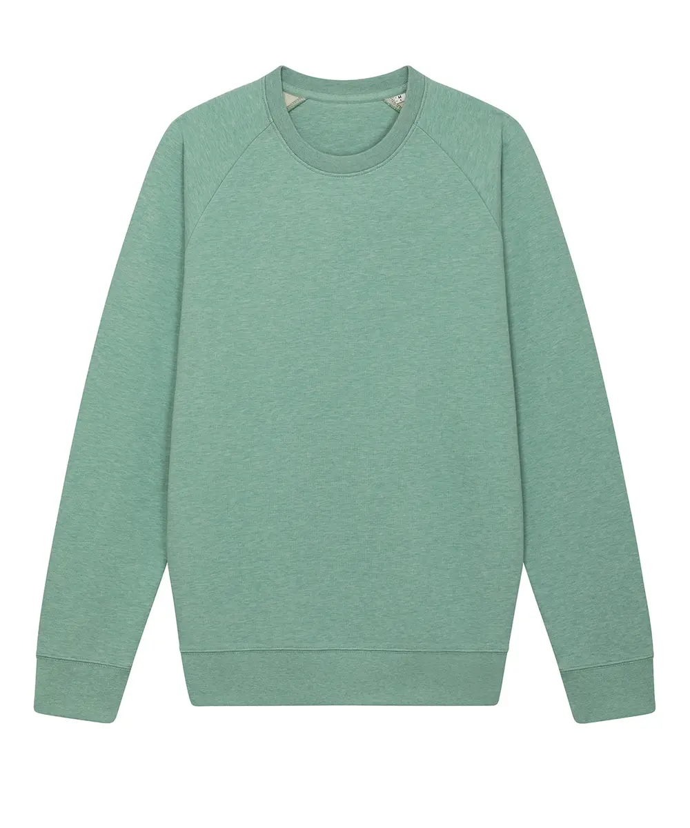 Stroller, Unisex Iconic Crew Neck Sweatshirt (STSM567) Mid Heather Green