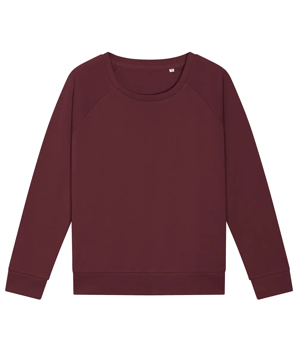 Women's Stella Dazzler Relaxed Fit Sweatshirt (STSW125) Burgundy