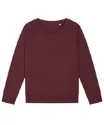Women's Stella Dazzler Relaxed Fit Sweatshirt (STSW125) Burgundy