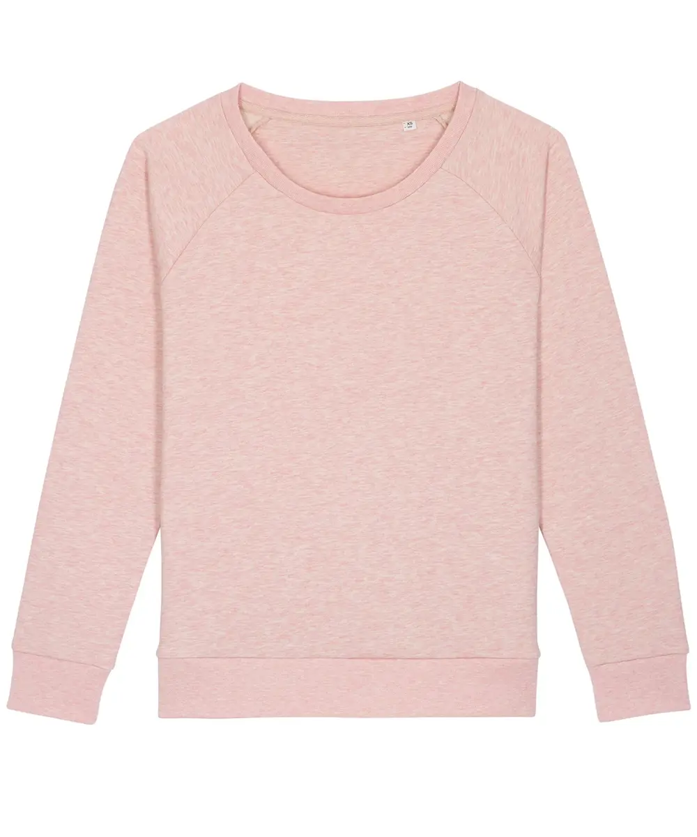 Women's Stella Dazzler Relaxed Fit Sweatshirt (STSW125) Cream Heather Pink
