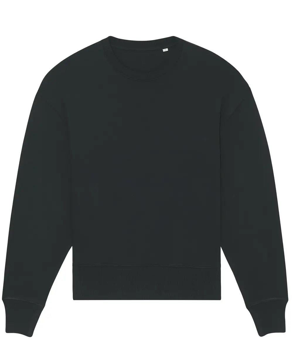 Radder Oversized Brushed Crewneck (STSU857) Black