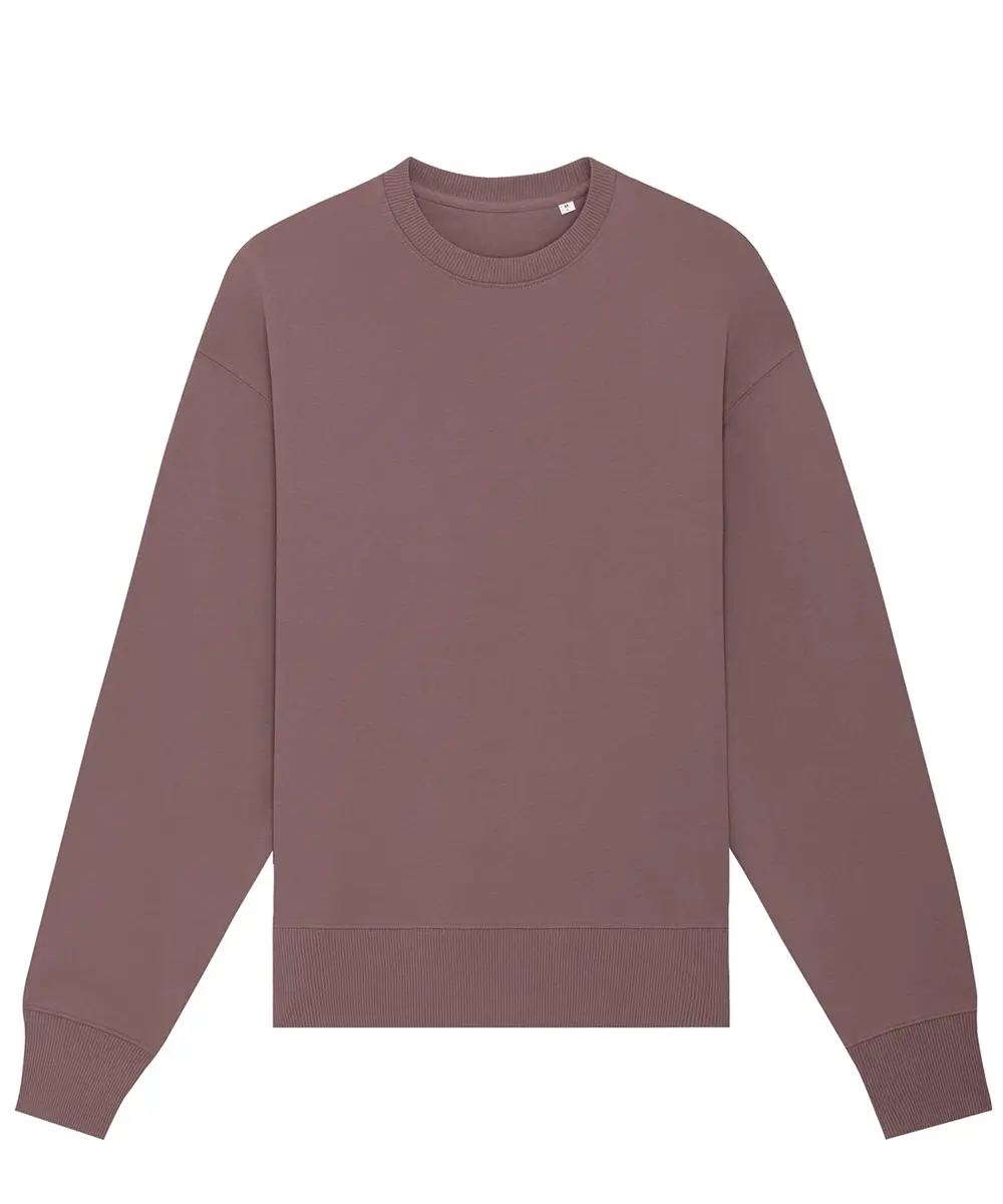 Radder Oversized Brushed Crewneck (STSU857) Kaffa Coffee
