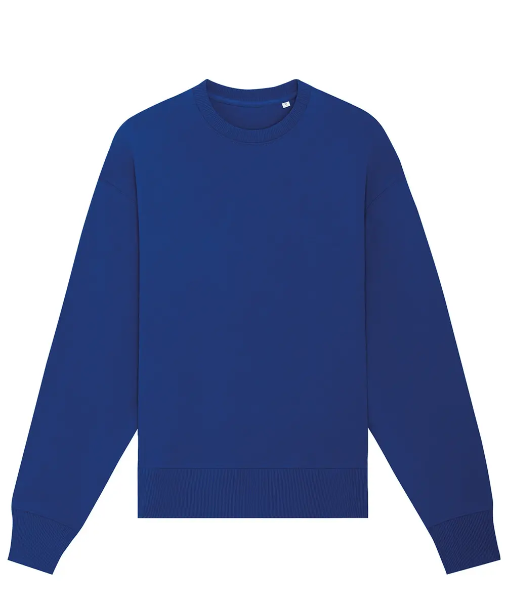 Radder Oversized Brushed Crewneck (STSU857) Worker Blue