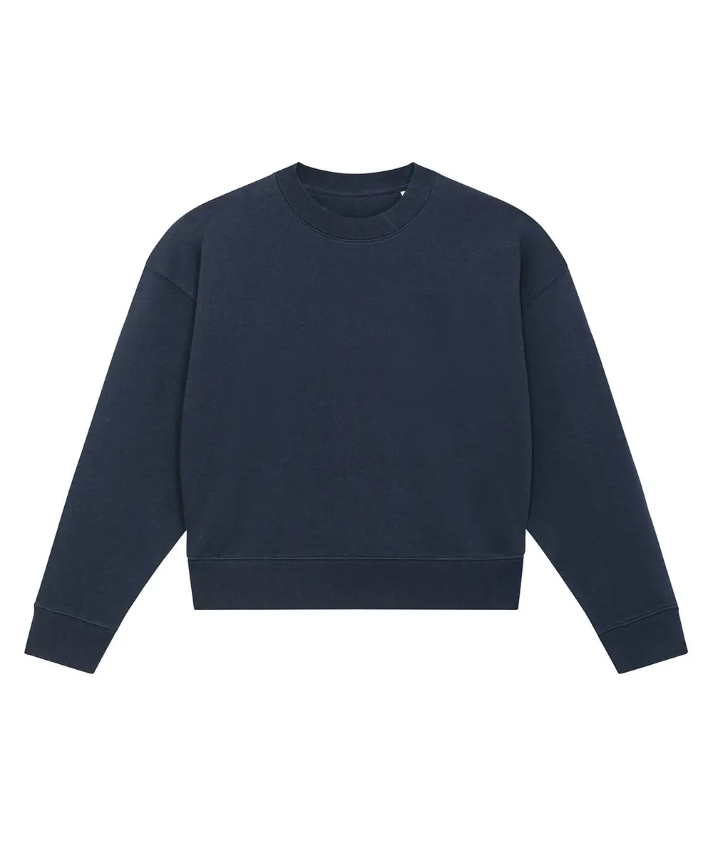 Stella Cropster Terry Women's Cropped Crew Neck Sweatshirt (STSW873) French Navy