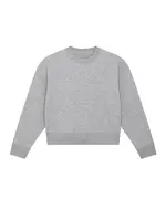 Stella Cropster Terry Women's Cropped Crew Neck Sweatshirt (STSW873) Heather Grey