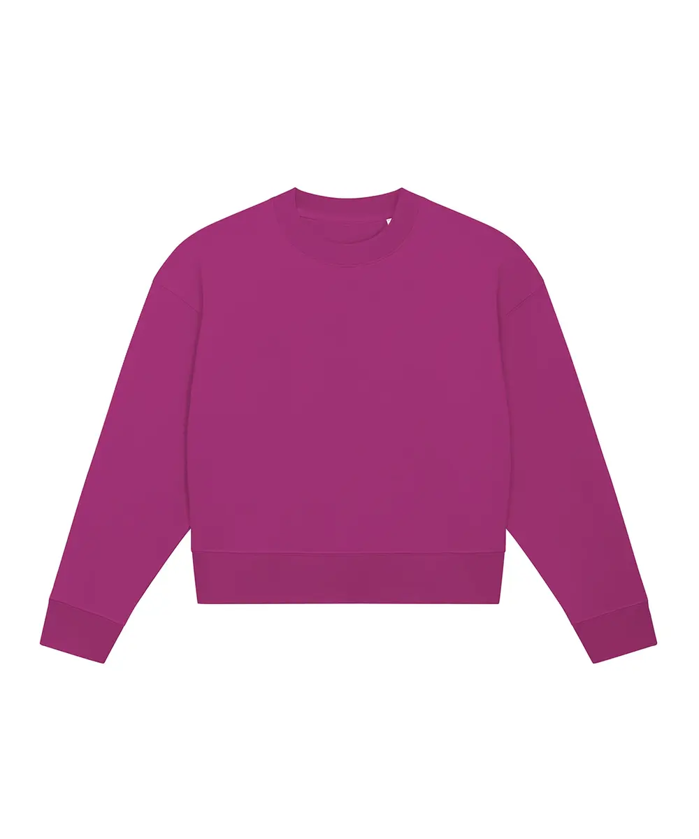 Stella Cropster Terry Women's Cropped Crew Neck Sweatshirt (STSW873) Orchid Flower