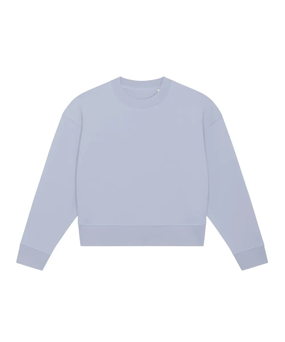 Stella Cropster Terry Women's Cropped Crew Neck Sweatshirt (STSW873) Serene Blue