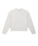 Stella Cropster Wave Terry Women's Cropped Crew Neck Sweatshirt (STSW874) Cream Heather Grey