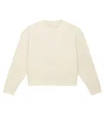 Stella Cropster Wave Terry Women's Cropped Crew Neck Sweatshirt (STSW874) Natural Raw