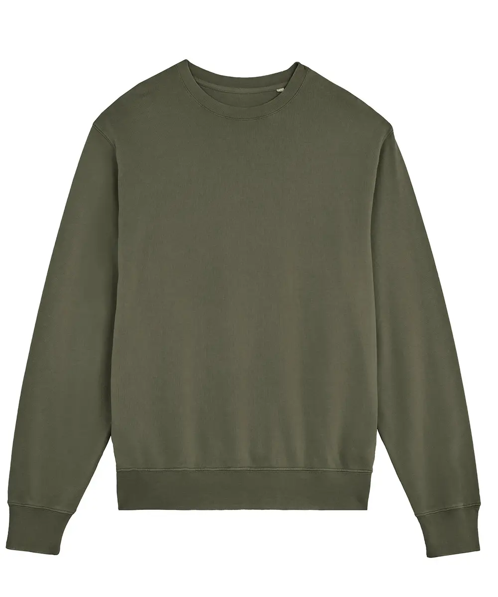 Unisex Matcher Vintage Sweatshirt (STSU085) Garment Dyed Khaki